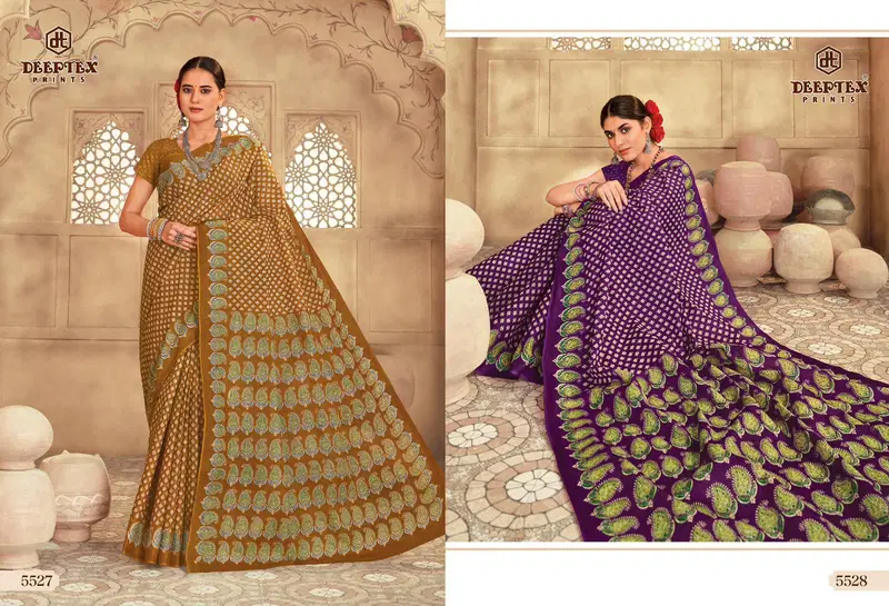 Deeptex Mother India Vol 55 Printed Cotton Saree Collection